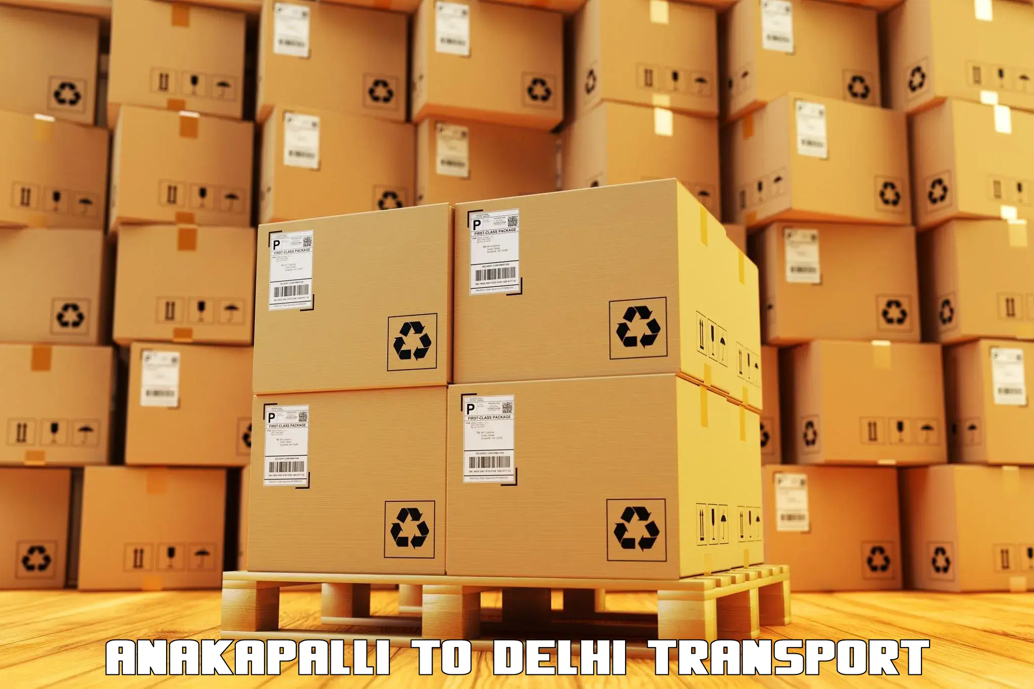 Online transport service Anakapalli to Guru Gobind Singh Indraprastha University New Delhi