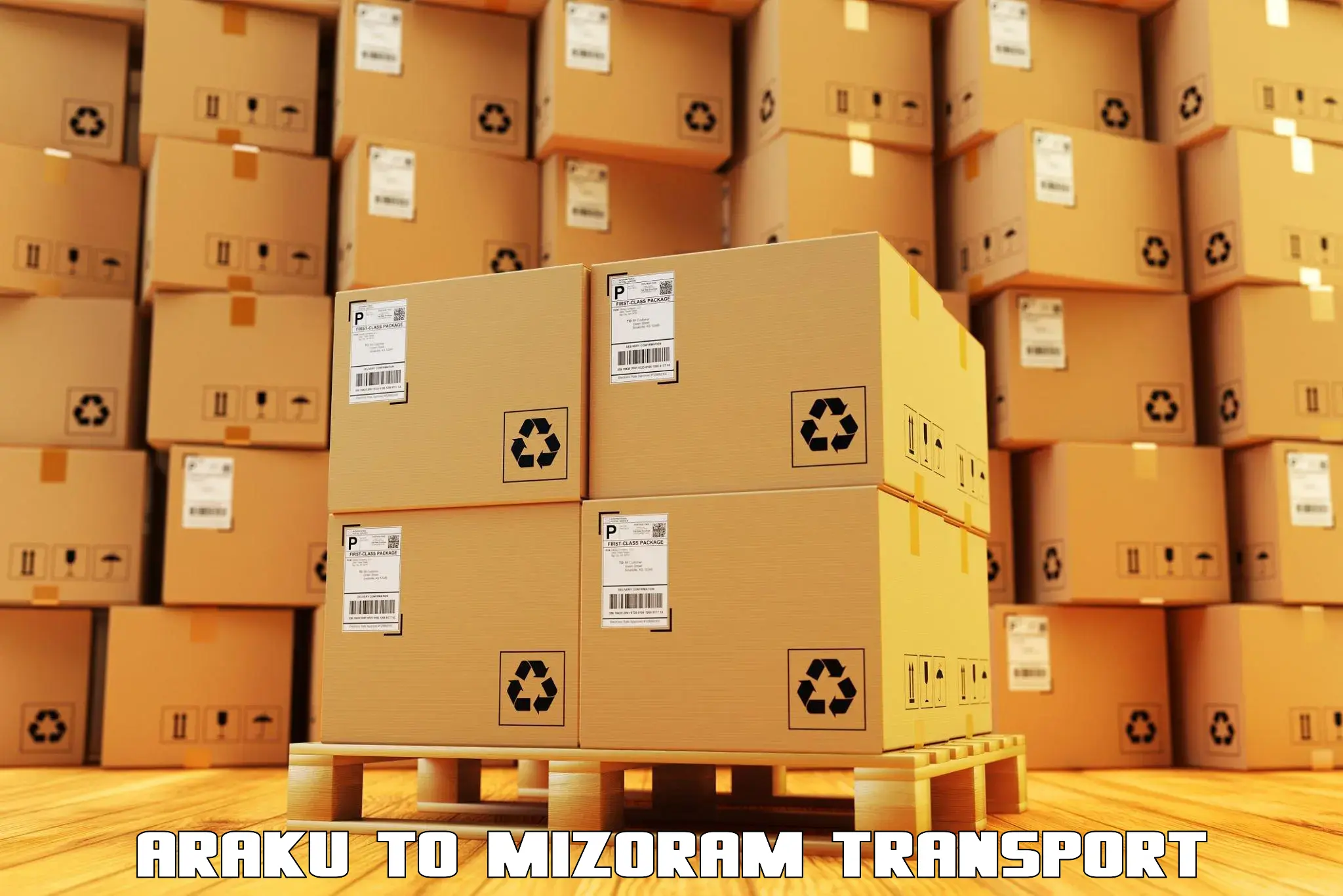 Online transport booking Araku to Aizawl