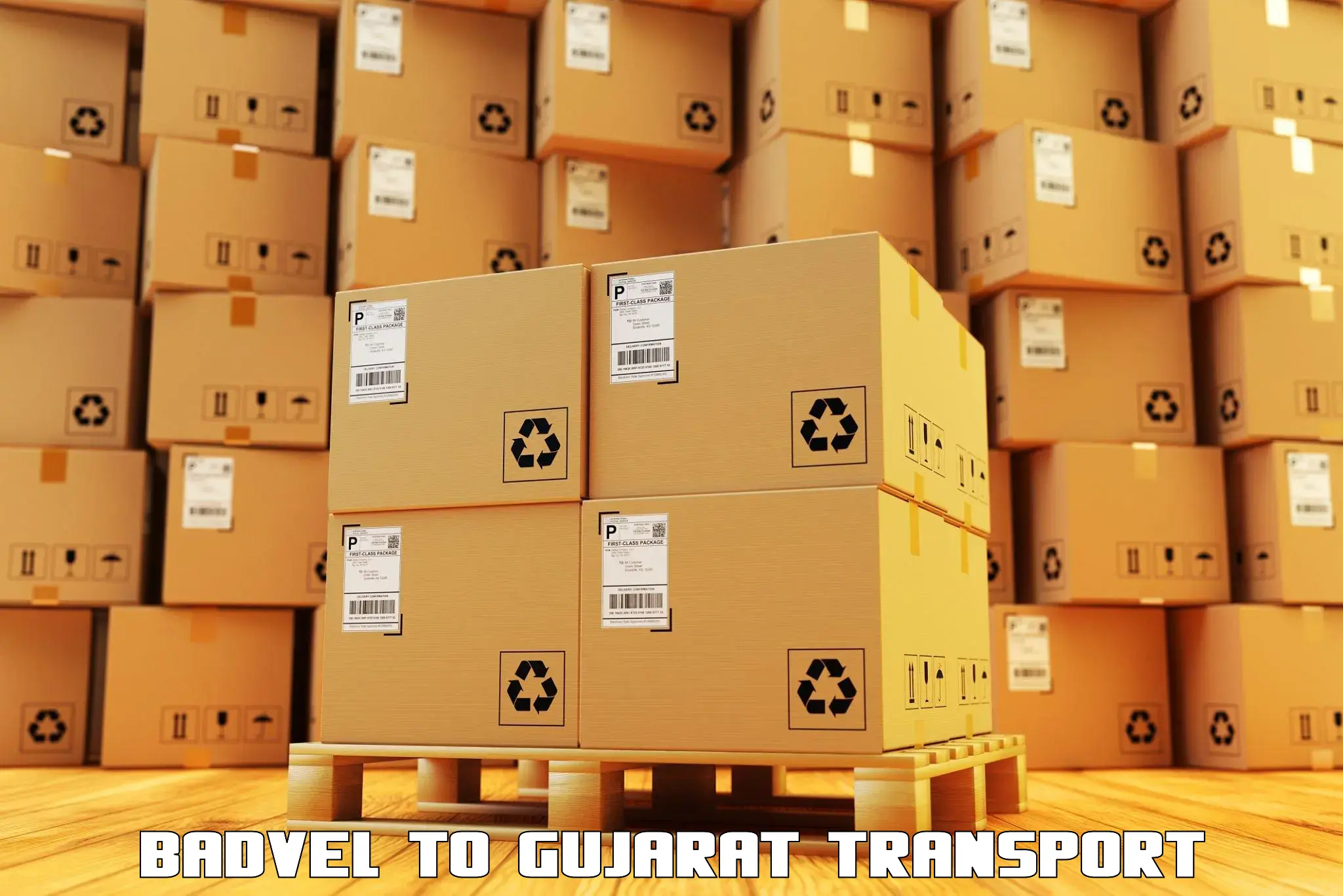 Air freight transport services Badvel to Gondal