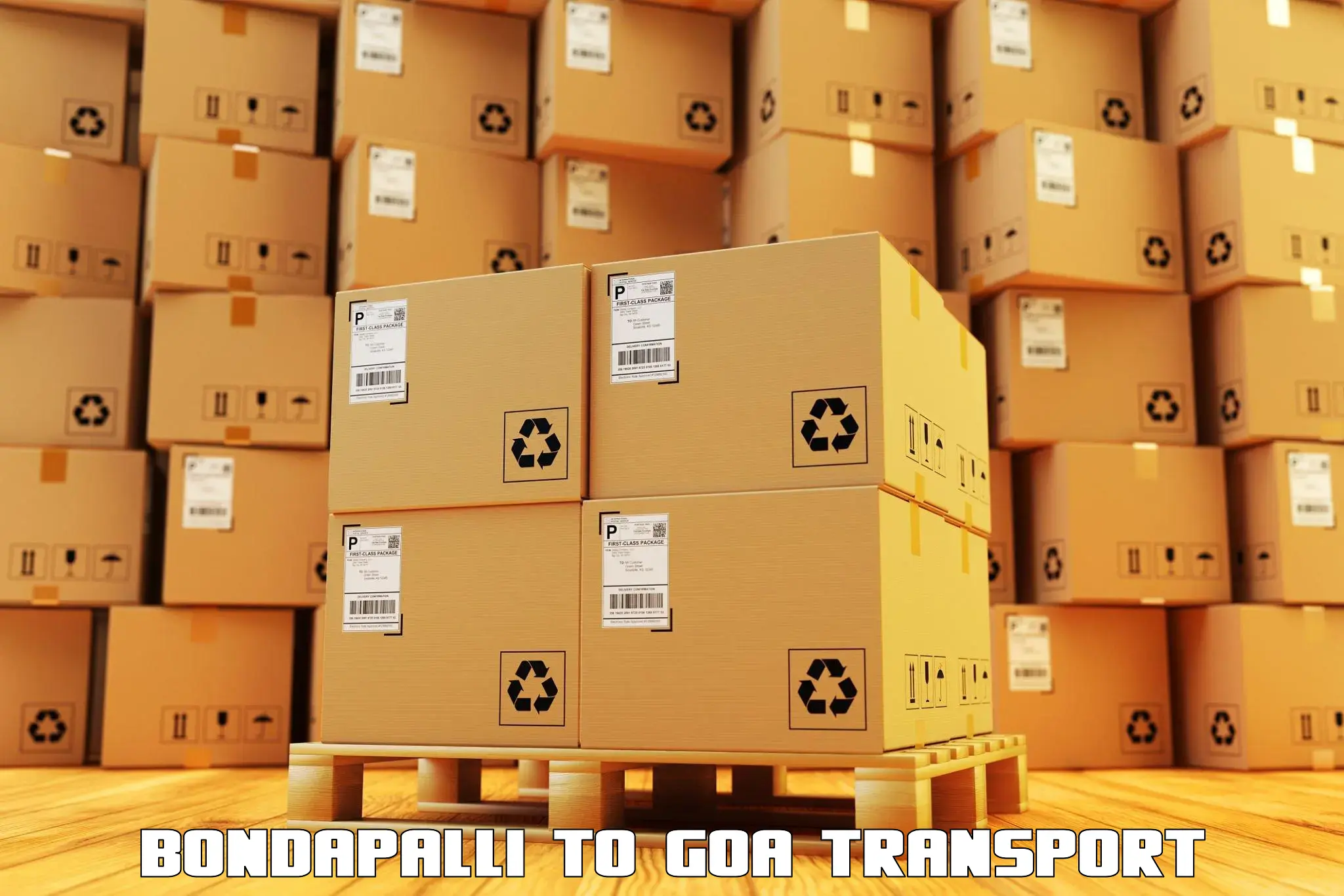 Goods transport services Bondapalli to Canacona