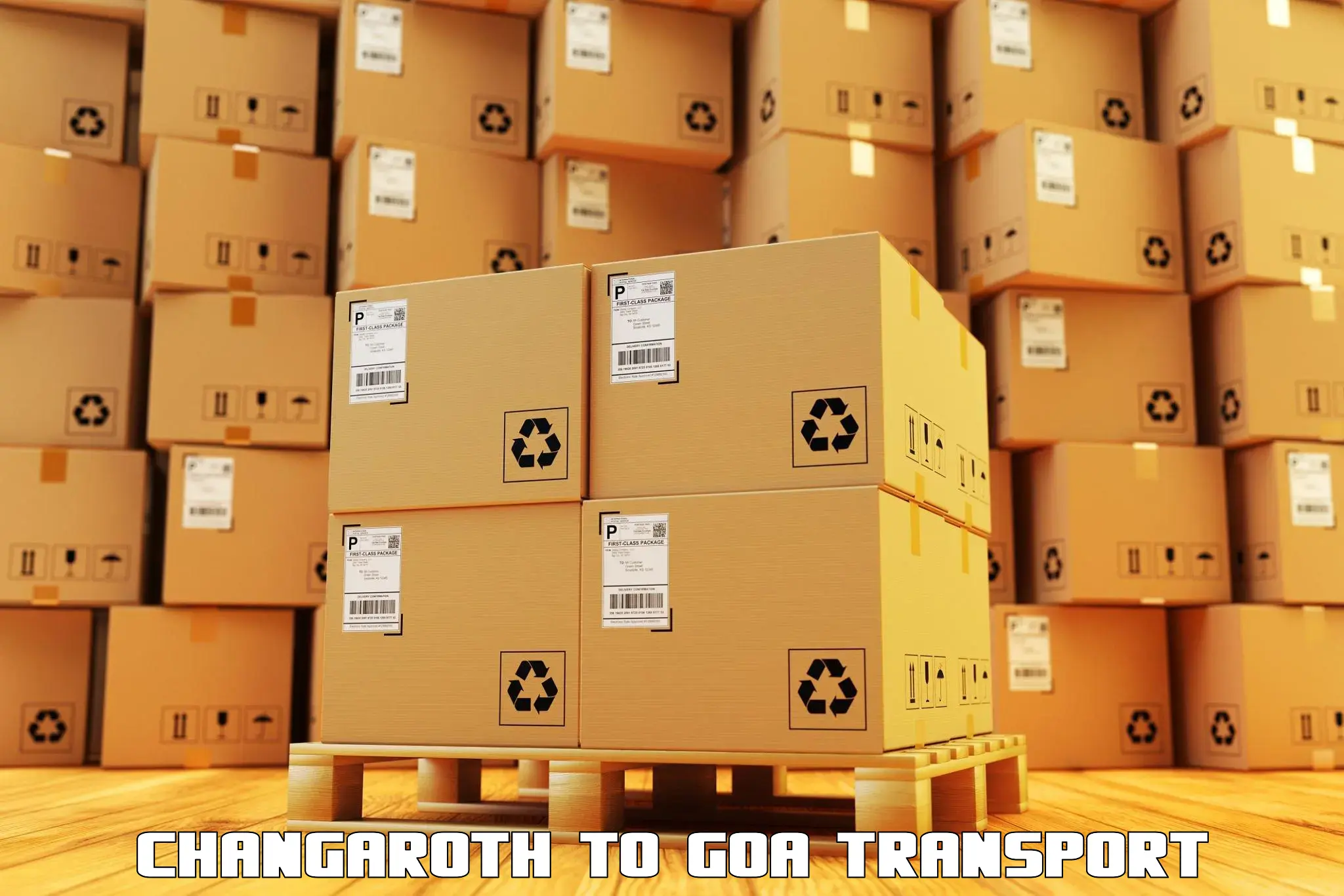 International cargo transportation services Changaroth to IIT Goa