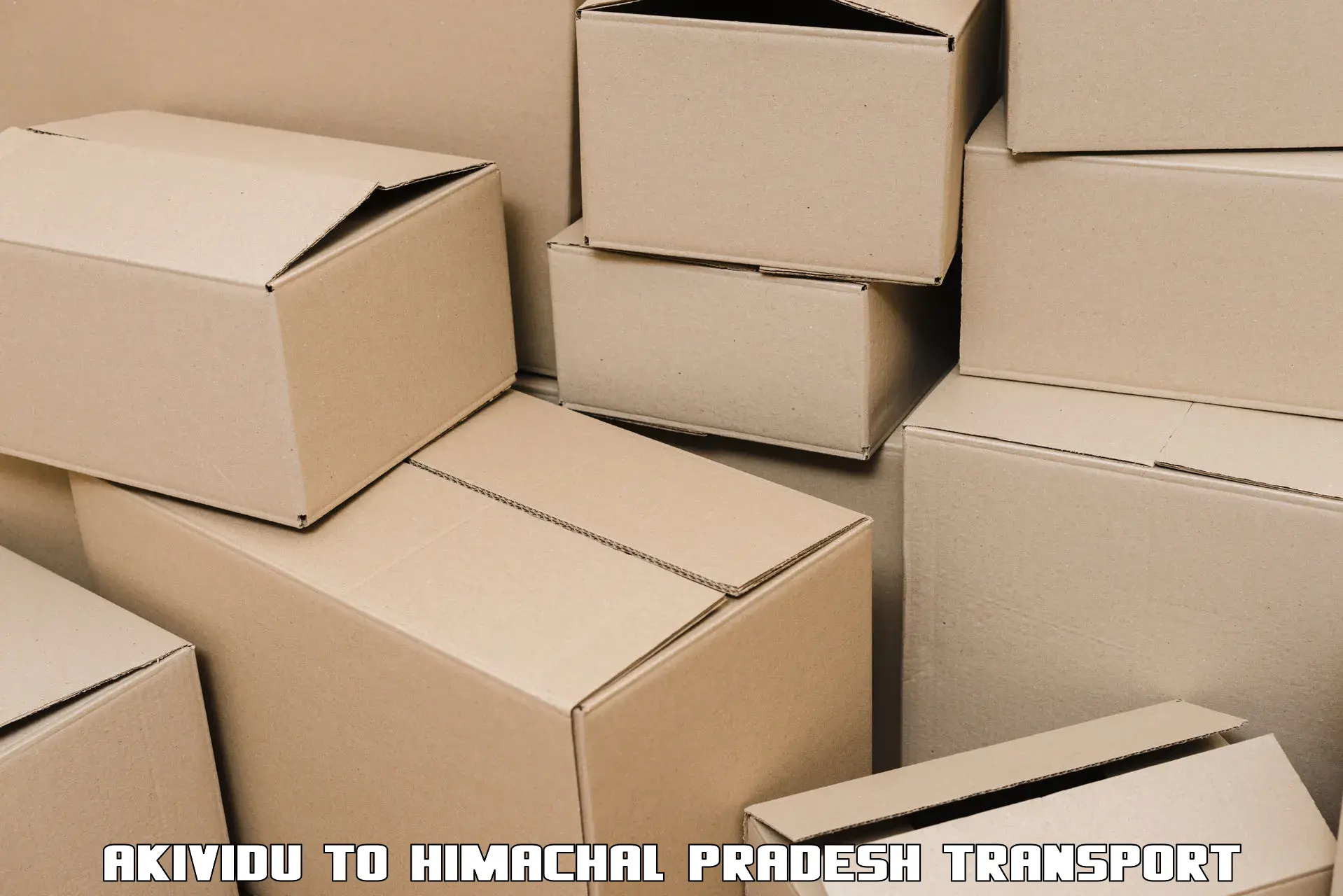 Cargo transportation services Akividu to Bilaspur Himachal Pradesh