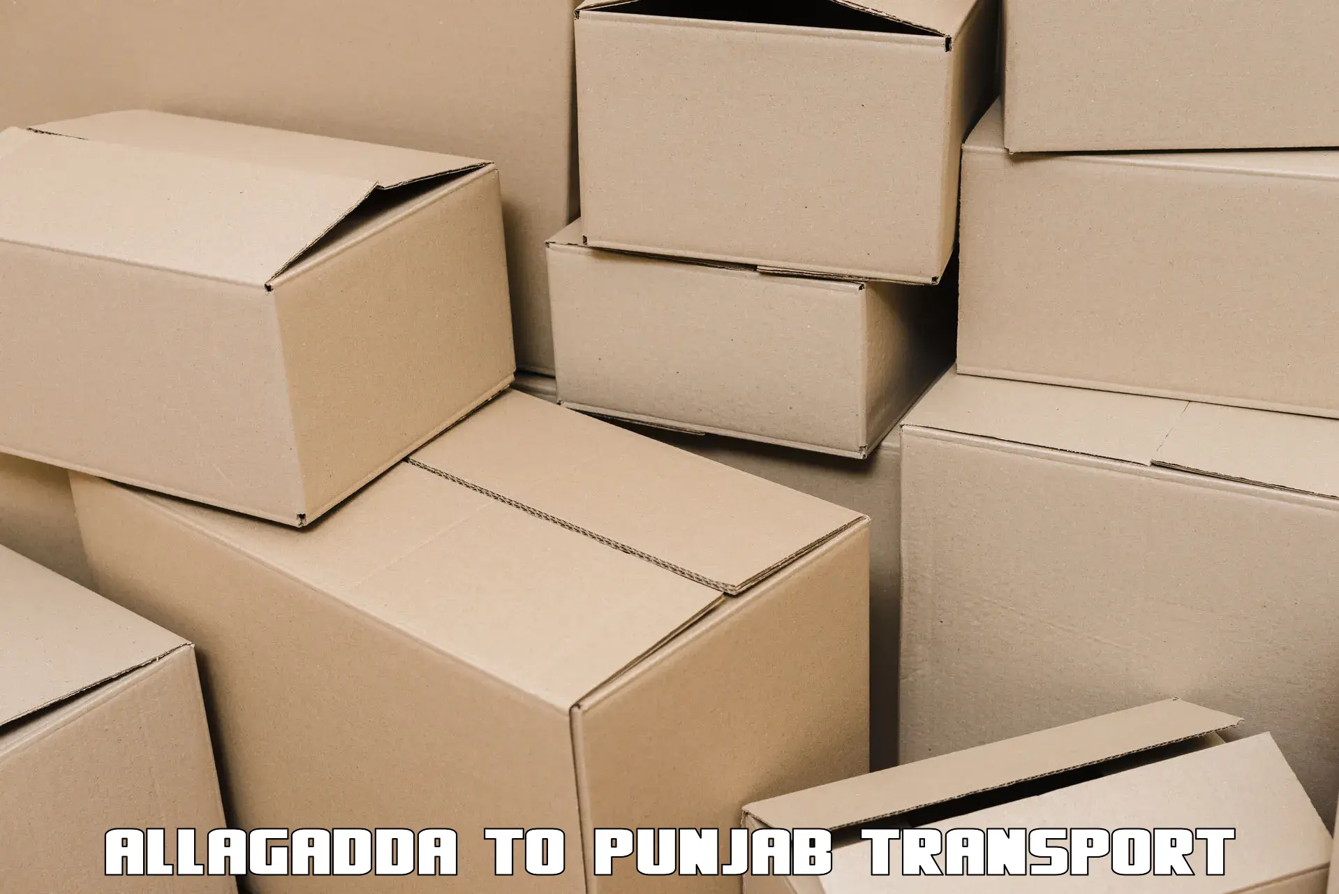 Container transportation services Allagadda to Zirakpur