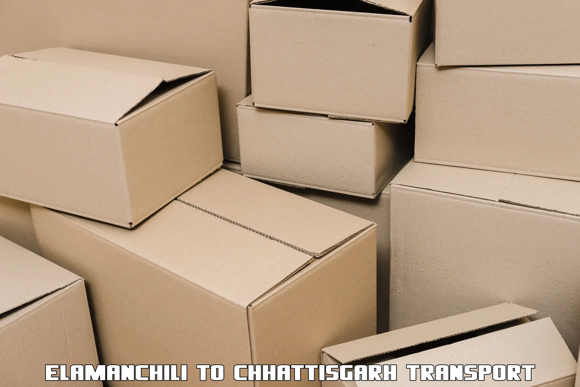 Container transport service Elamanchili to Dongargarh