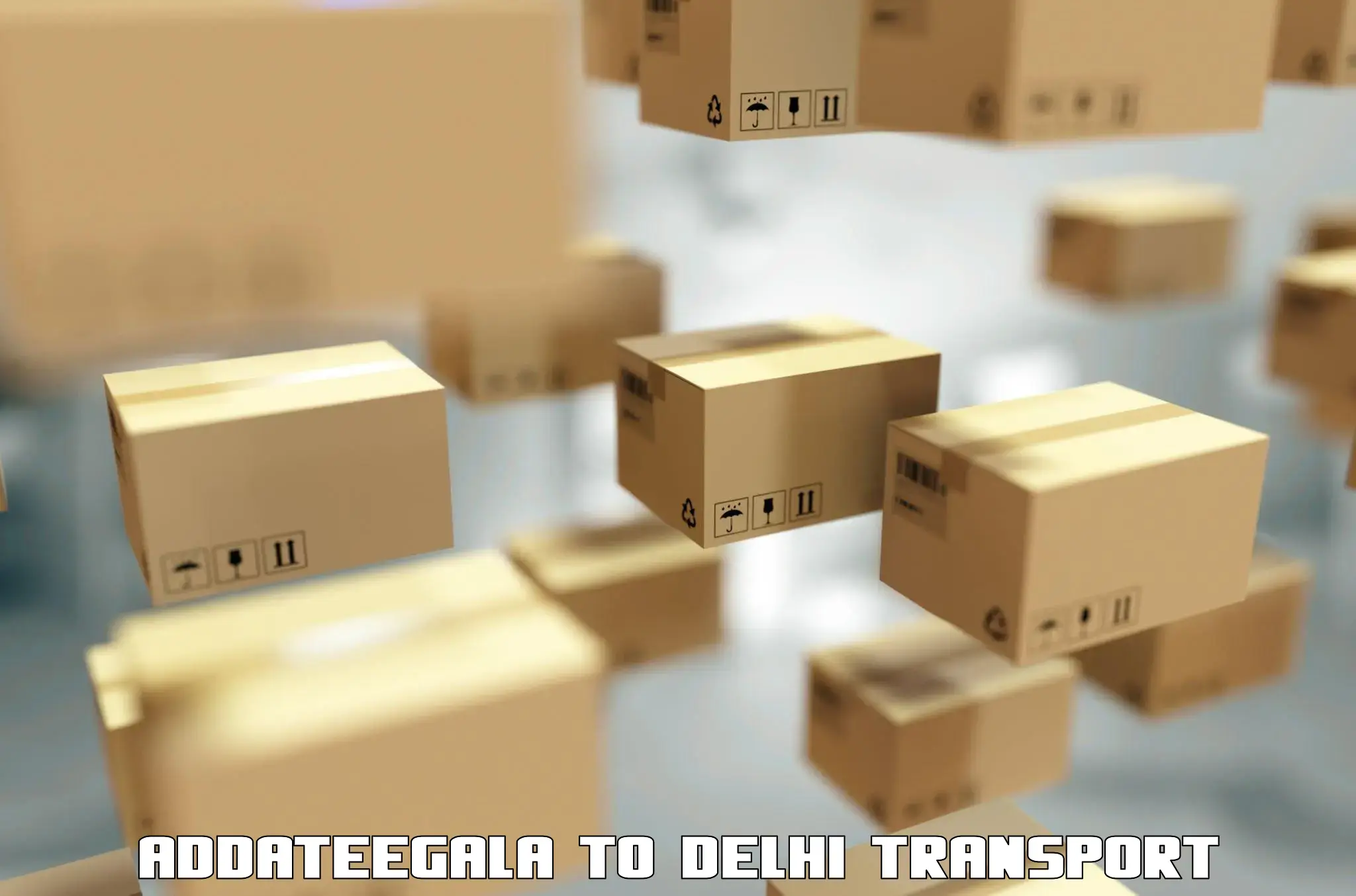 Daily parcel service transport Addateegala to East Delhi