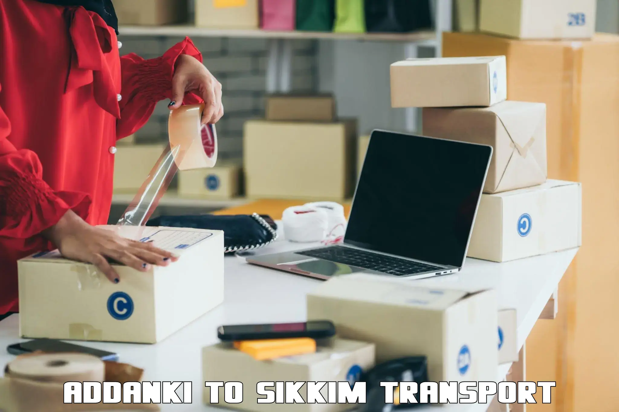 Package delivery services Addanki to South Sikkim