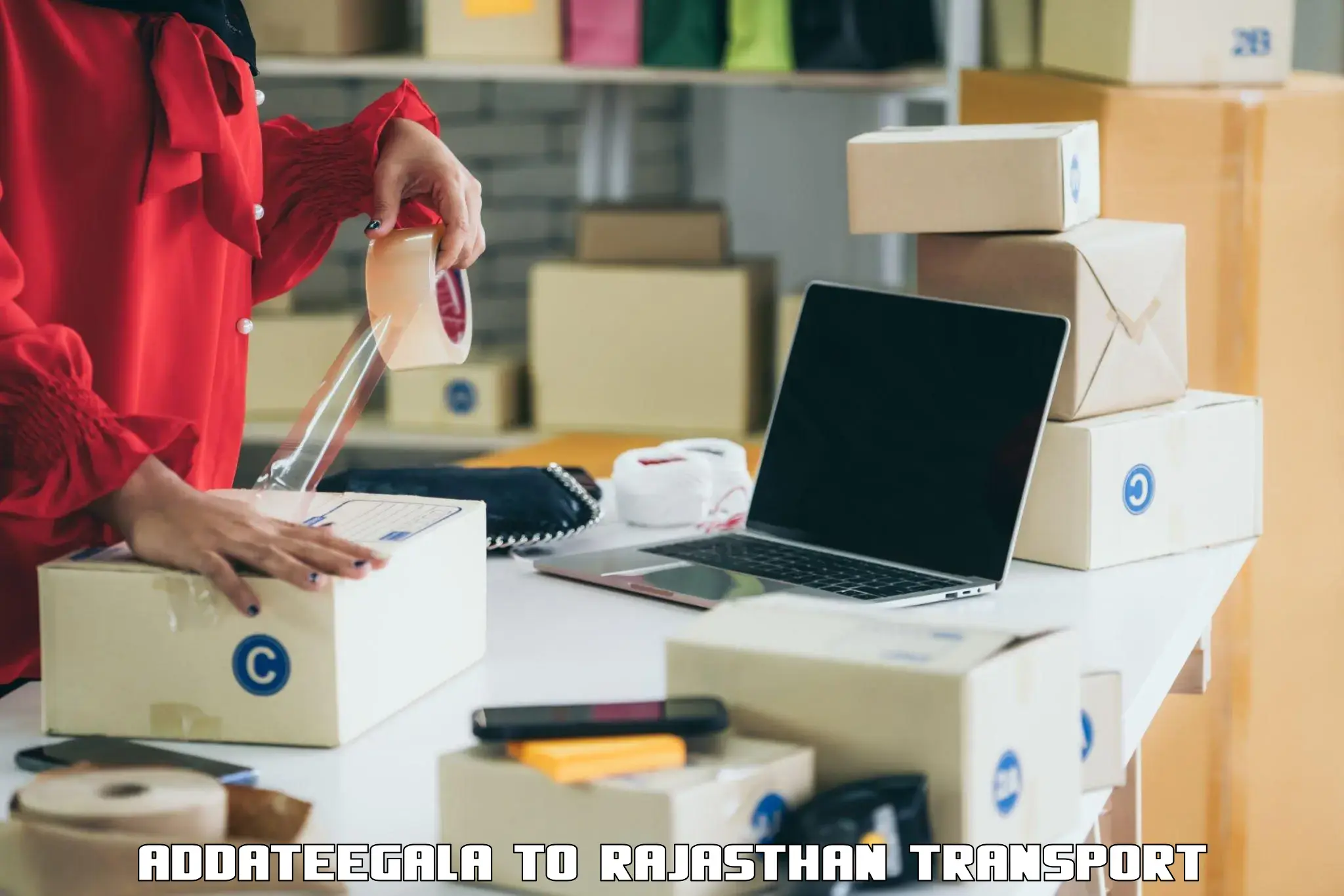 Shipping services Addateegala to Rajasthan