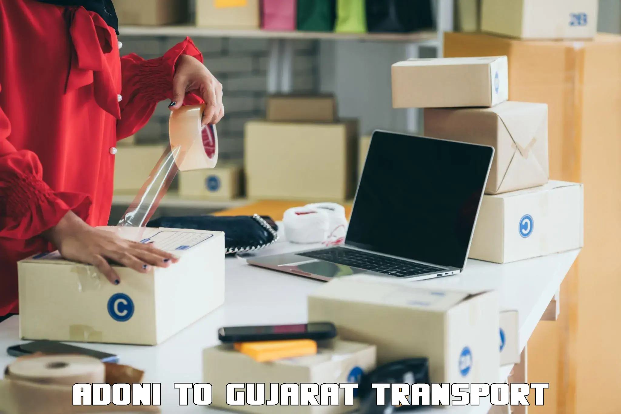 Interstate goods transport Adoni to Kalol Gujarat