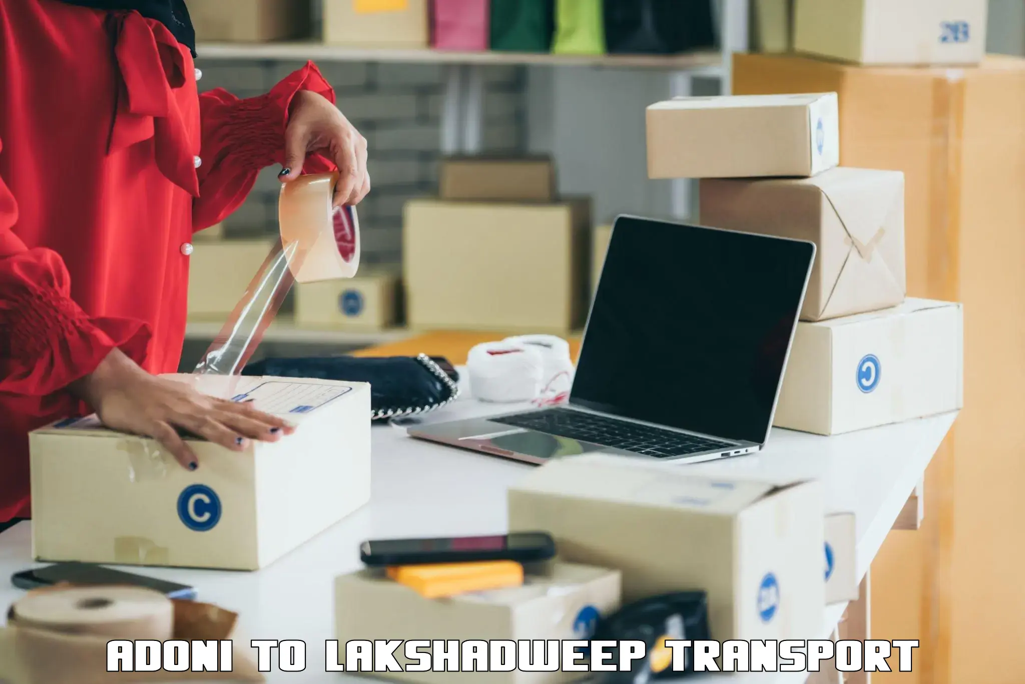 Goods delivery service Adoni to Lakshadweep