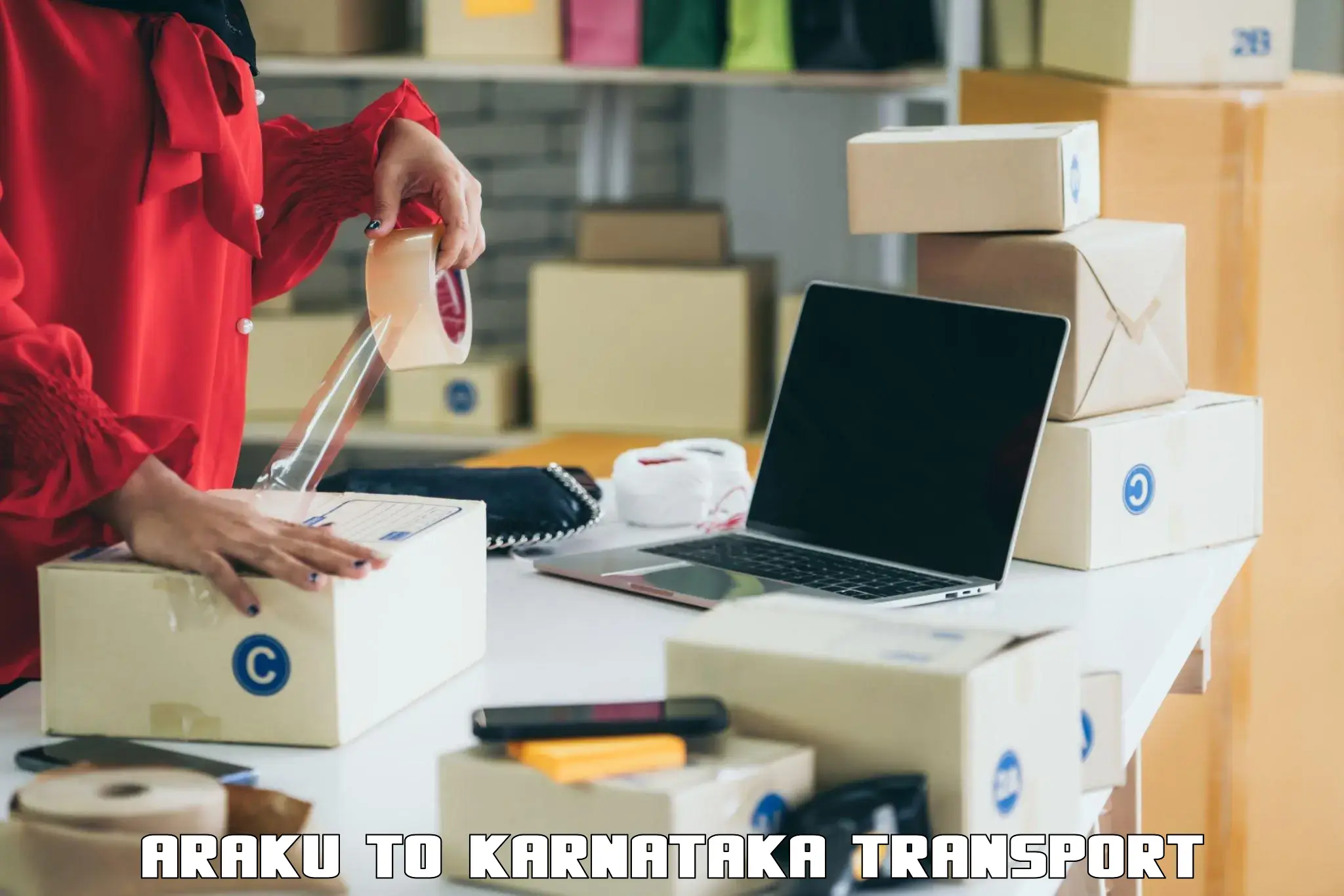 India truck logistics services Araku to Aland Kalaburagi