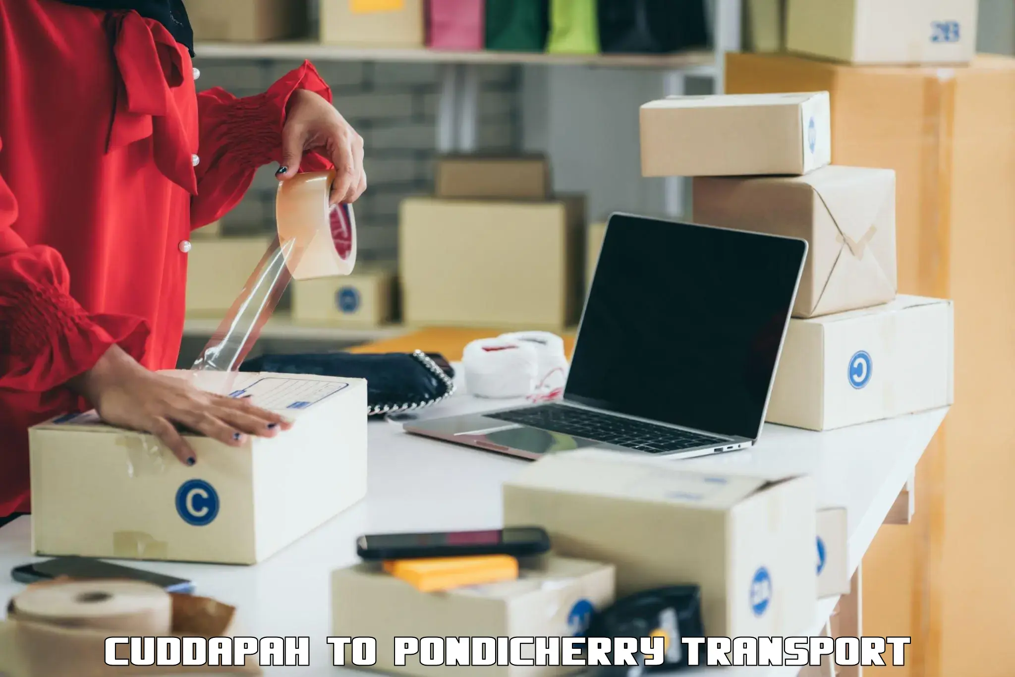 Logistics transportation services Cuddapah to Pondicherry University