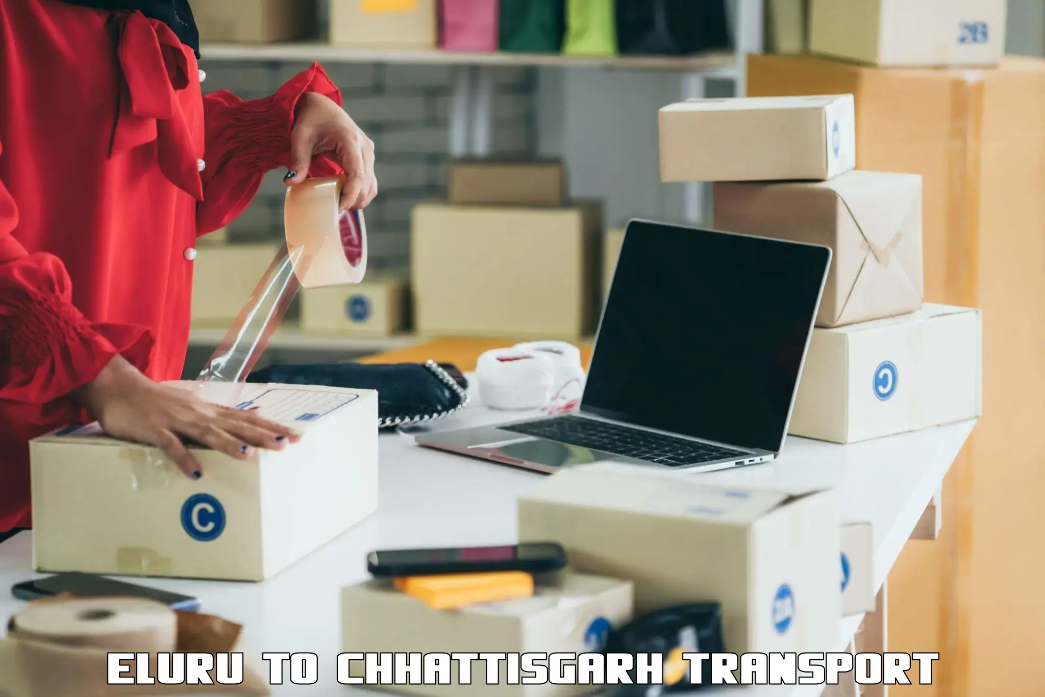 International cargo transportation services Eluru to Raigarh Chhattisgarh