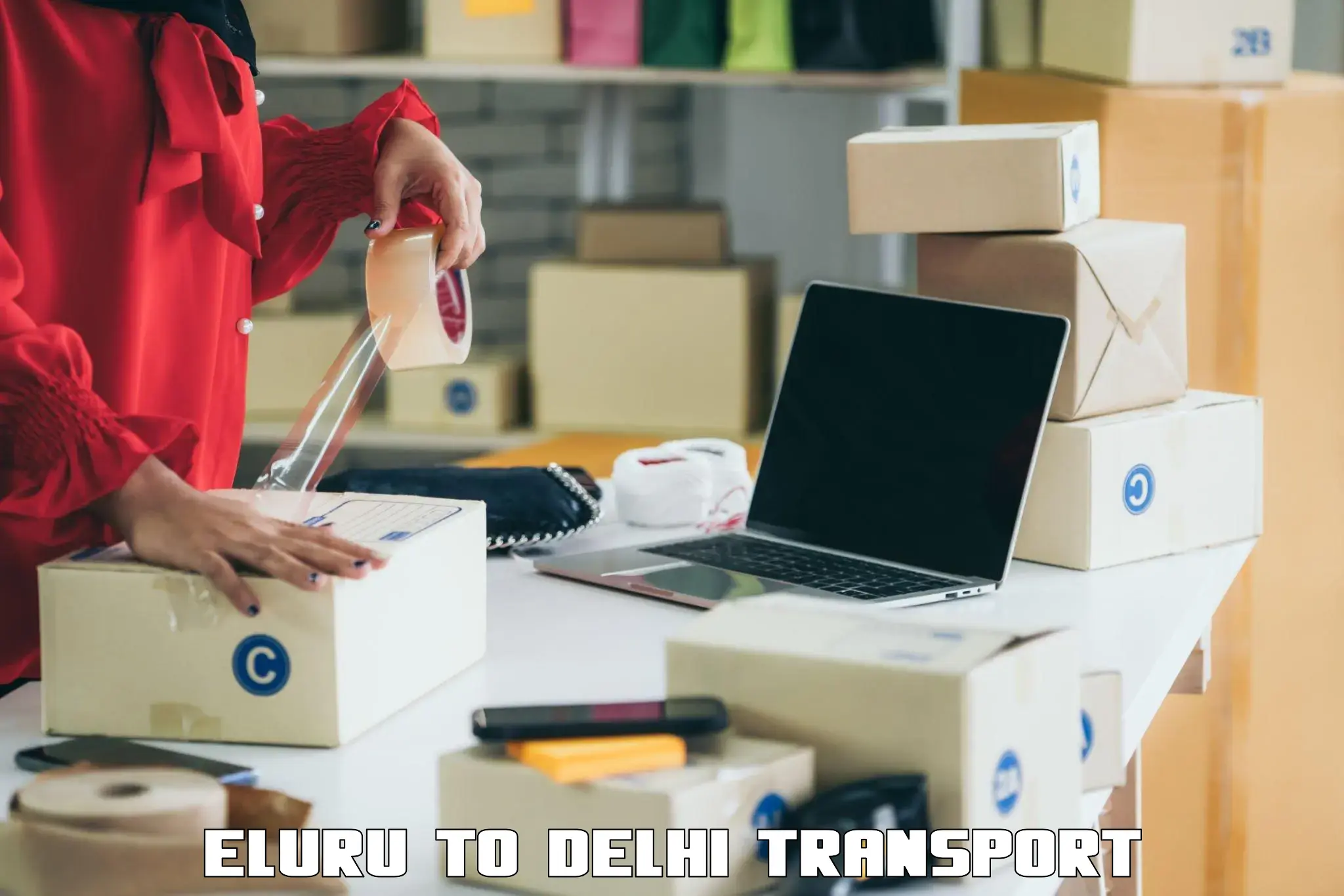 Two wheeler transport services Eluru to Jamia Millia Islamia New Delhi