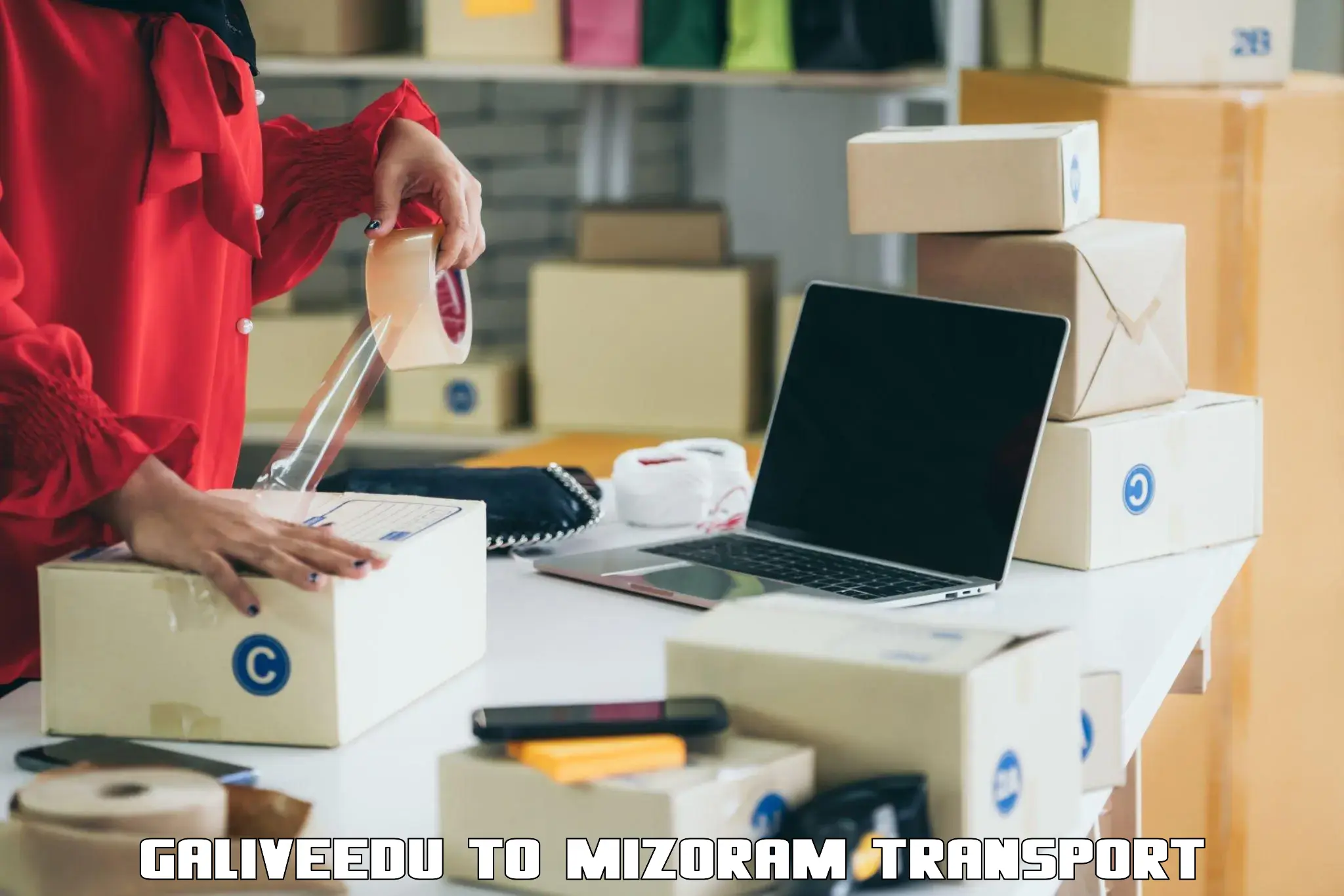 Online transport booking Galiveedu to Mizoram University Aizawl