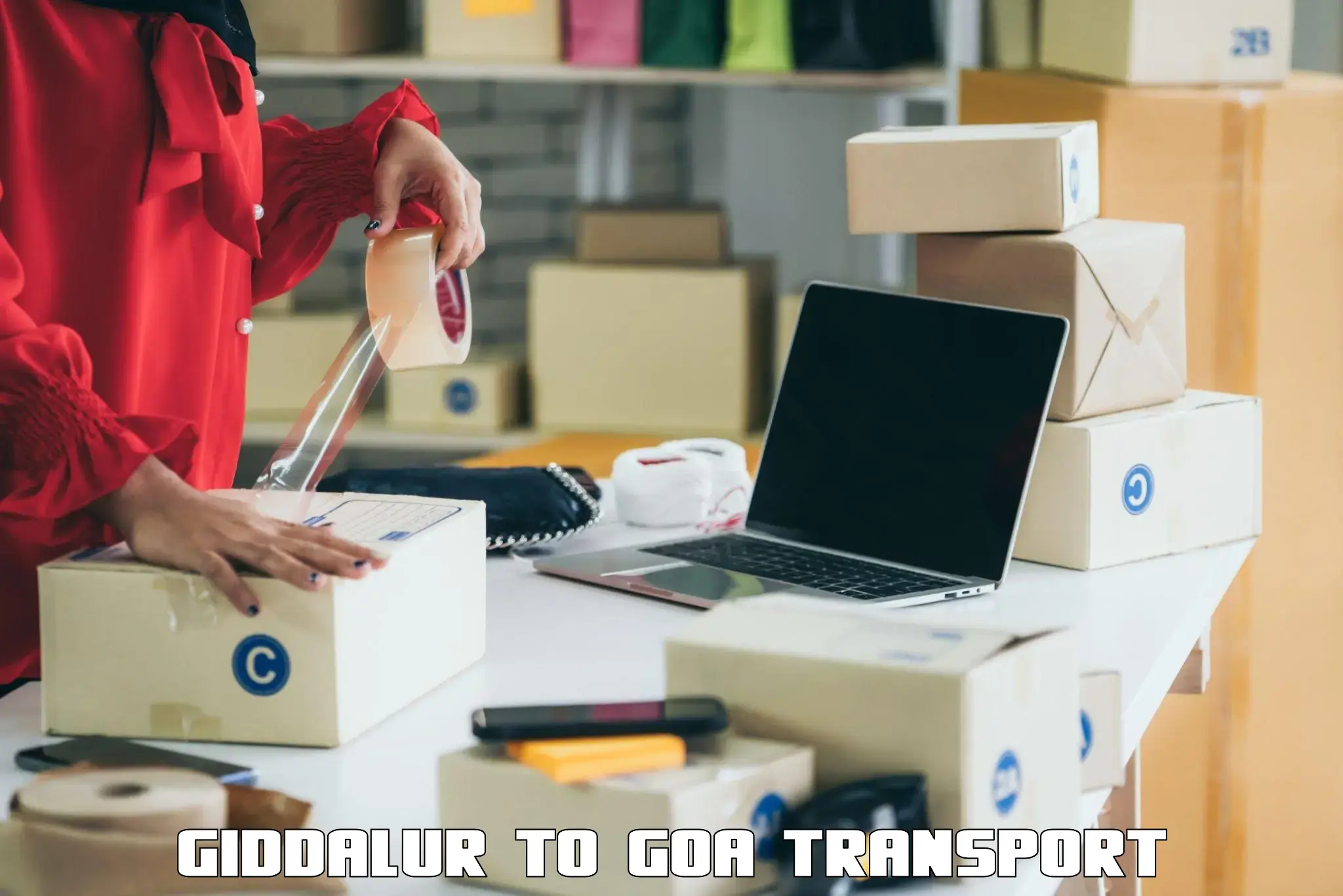 Online transport service Giddalur to Panjim