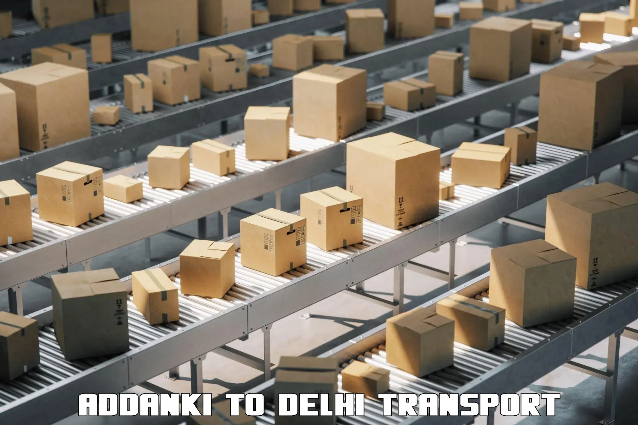 Cargo train transport services Addanki to IIT Delhi