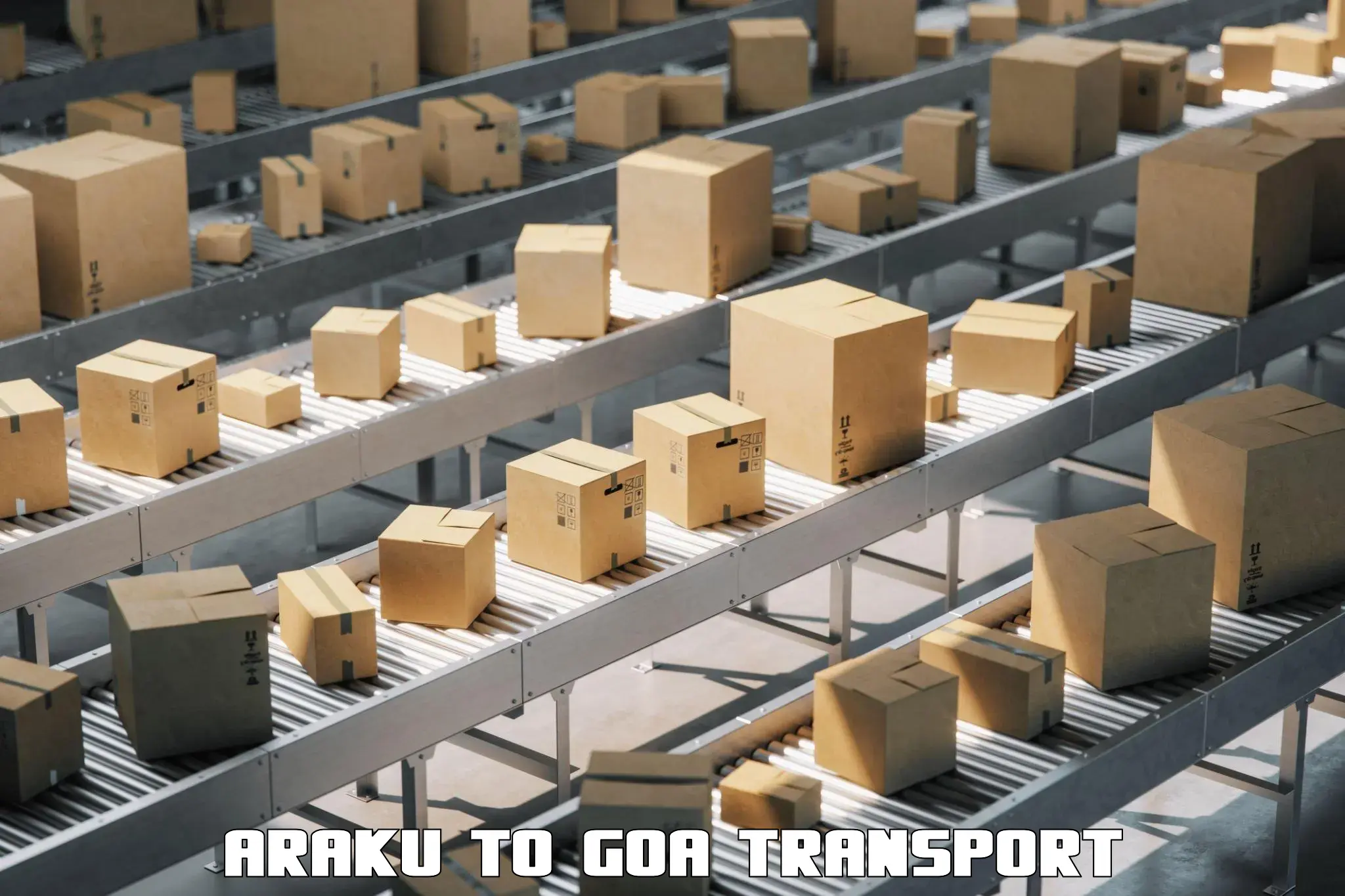 Transport services Araku to Goa