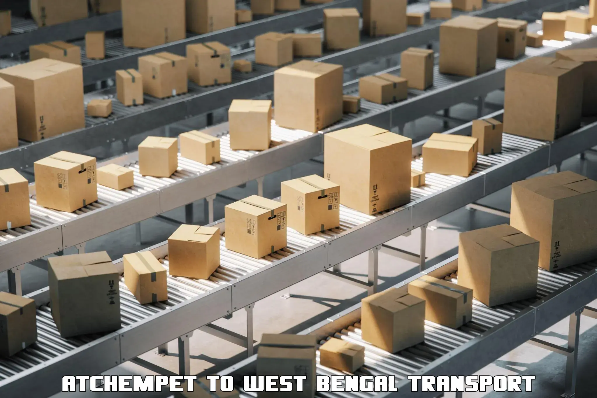 Lorry transport service Atchempet to West Bengal