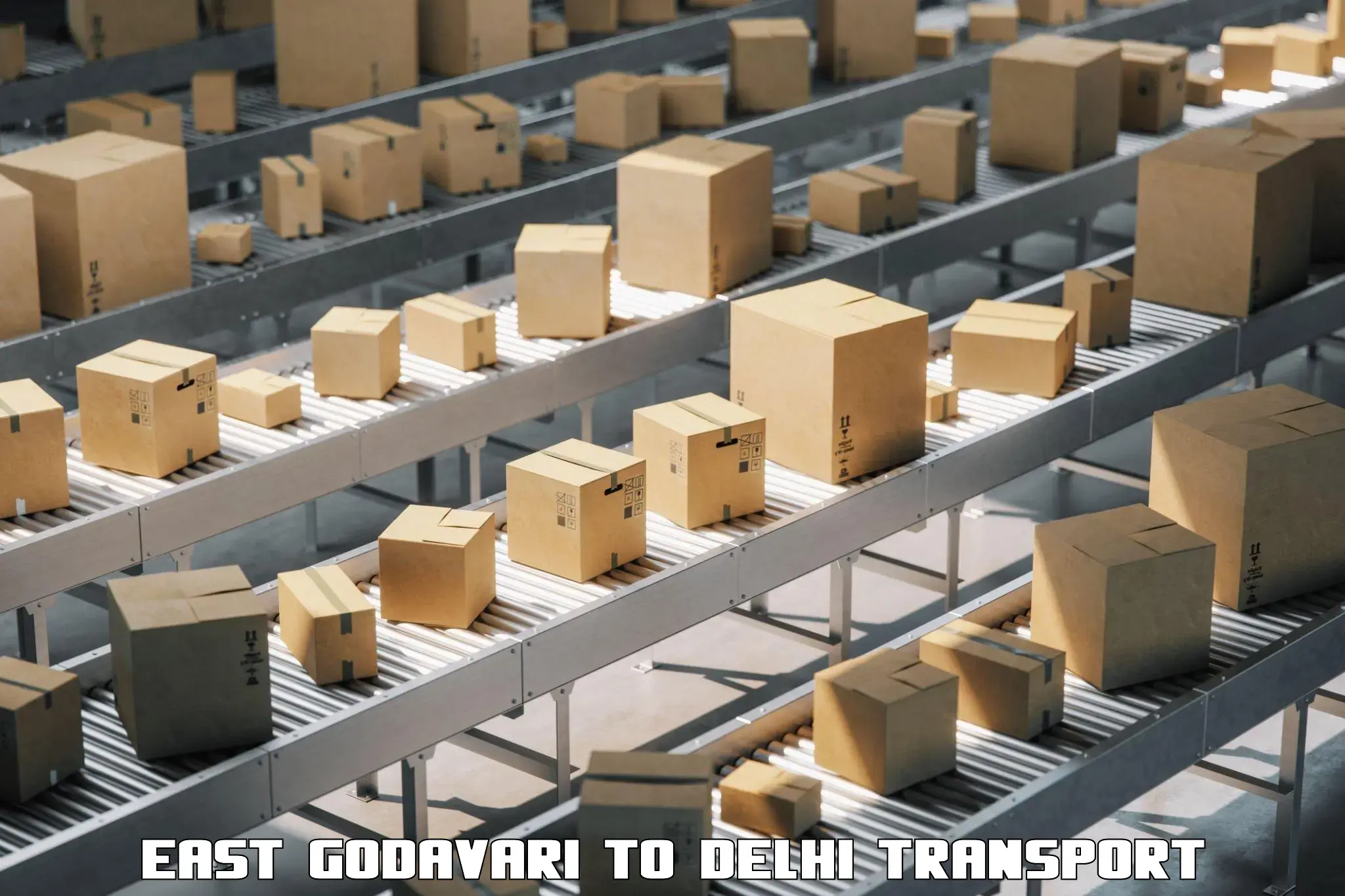 Package delivery services East Godavari to East Delhi