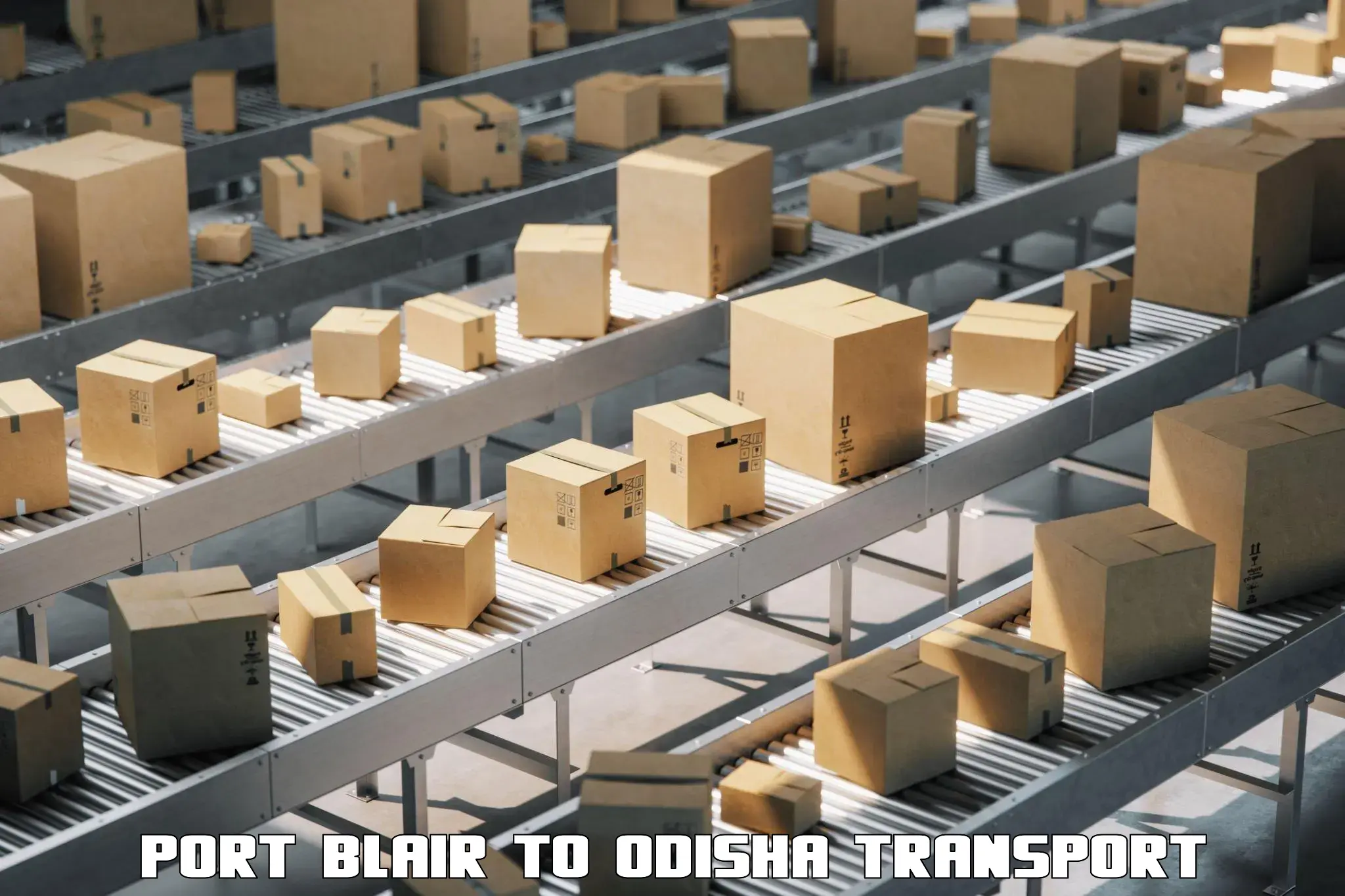 Air cargo transport services Port Blair to Odisha