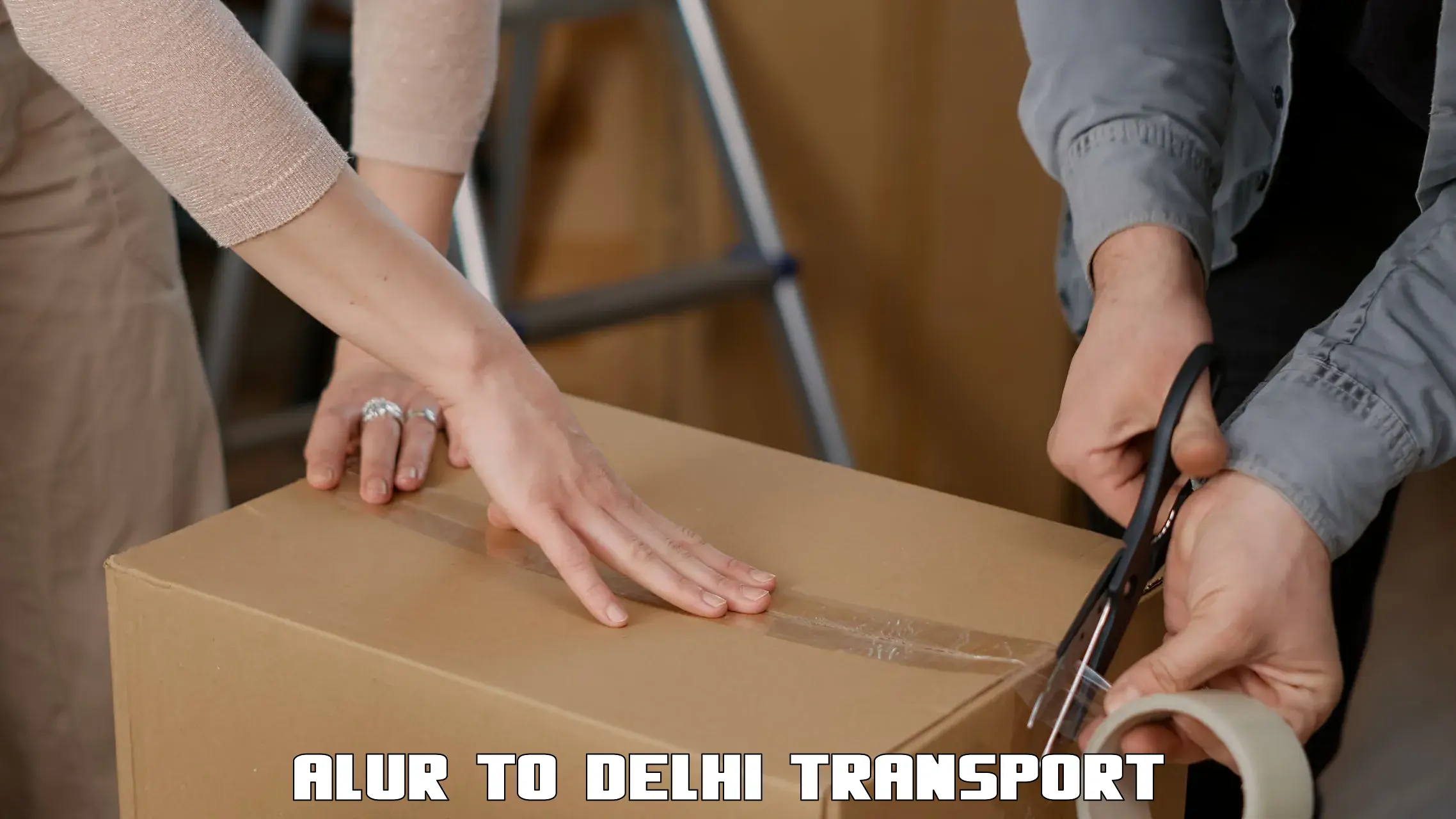 International cargo transportation services Alur to Delhi Technological University DTU