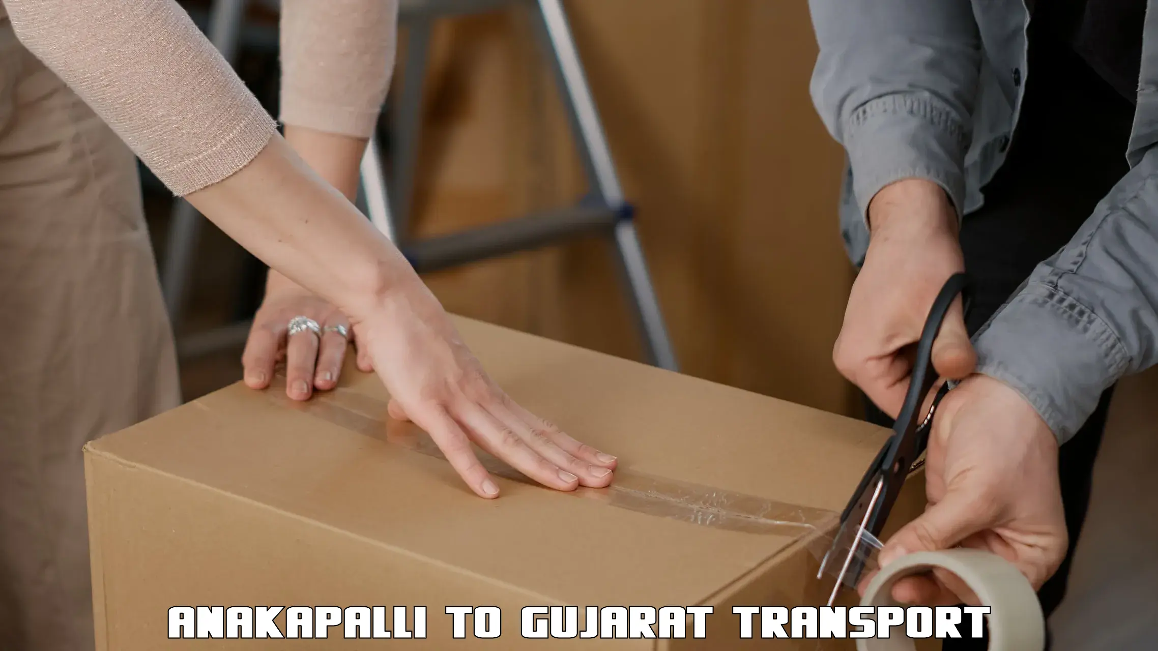 Parcel transport services Anakapalli to Gandhinagar