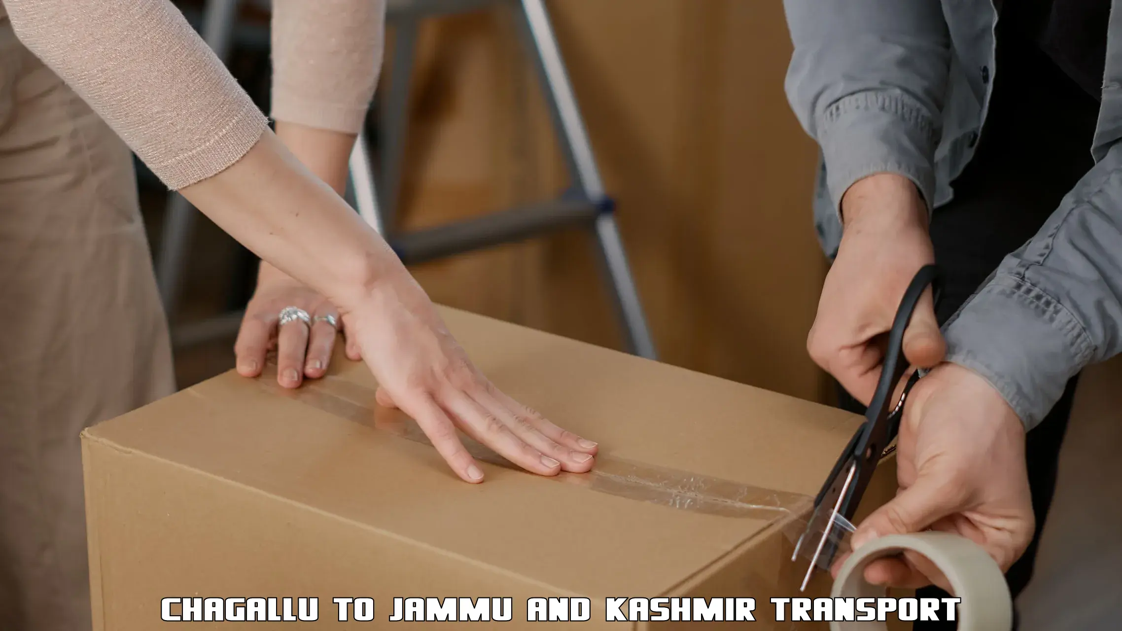 Air freight transport services Chagallu to University of Kashmir Srinagar